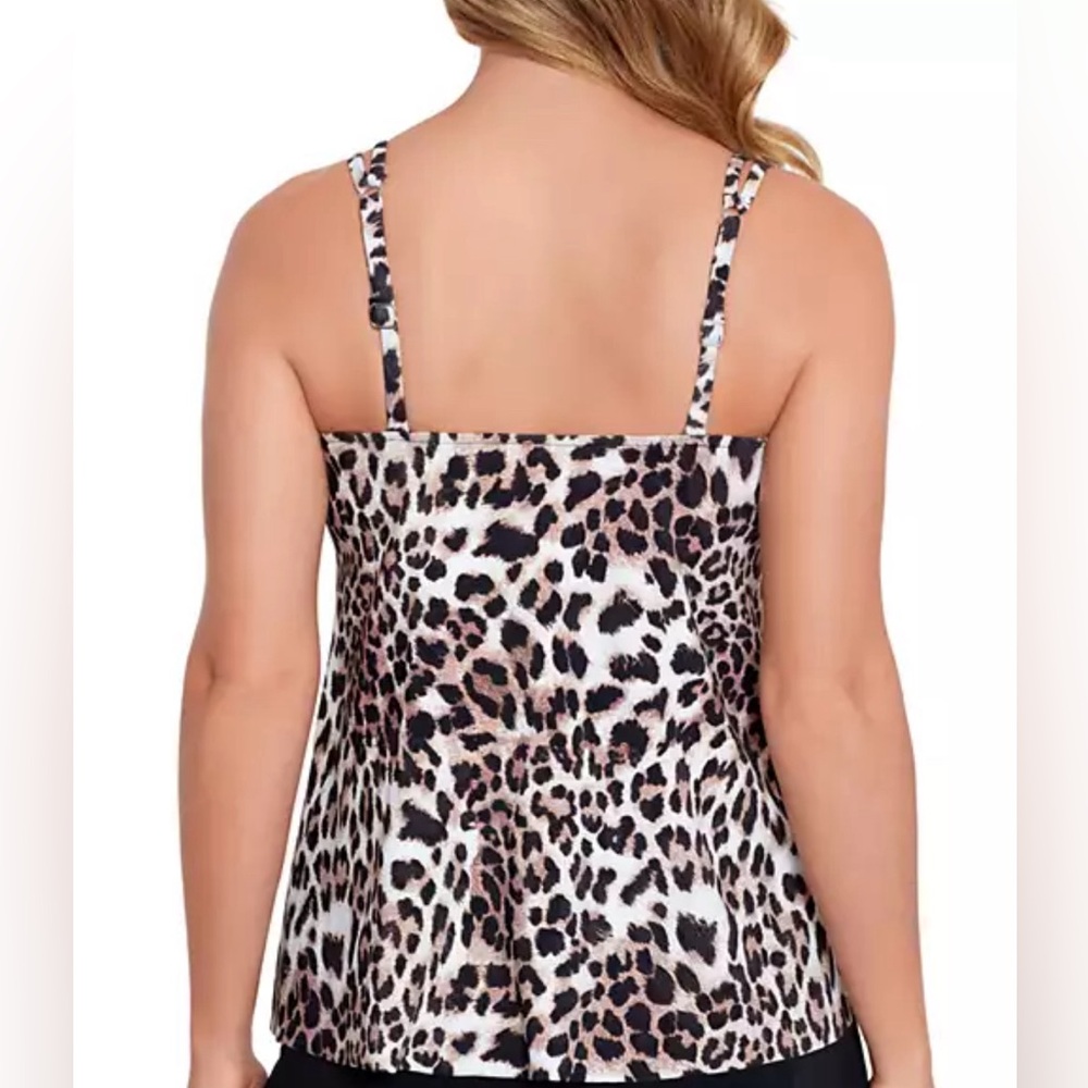 Swim Solutions Tankini Top Size 8 NWT - Picture 3 of 12